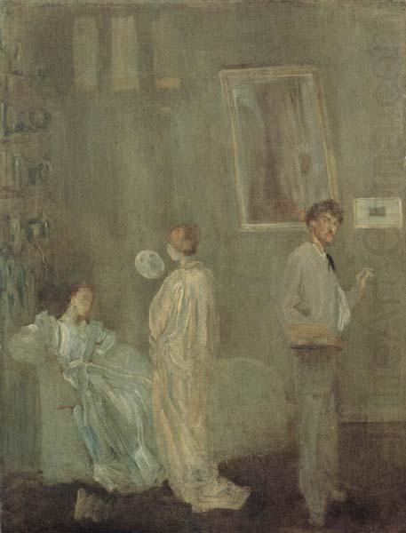 James Abbot McNeill Whistler The Artist s Studio